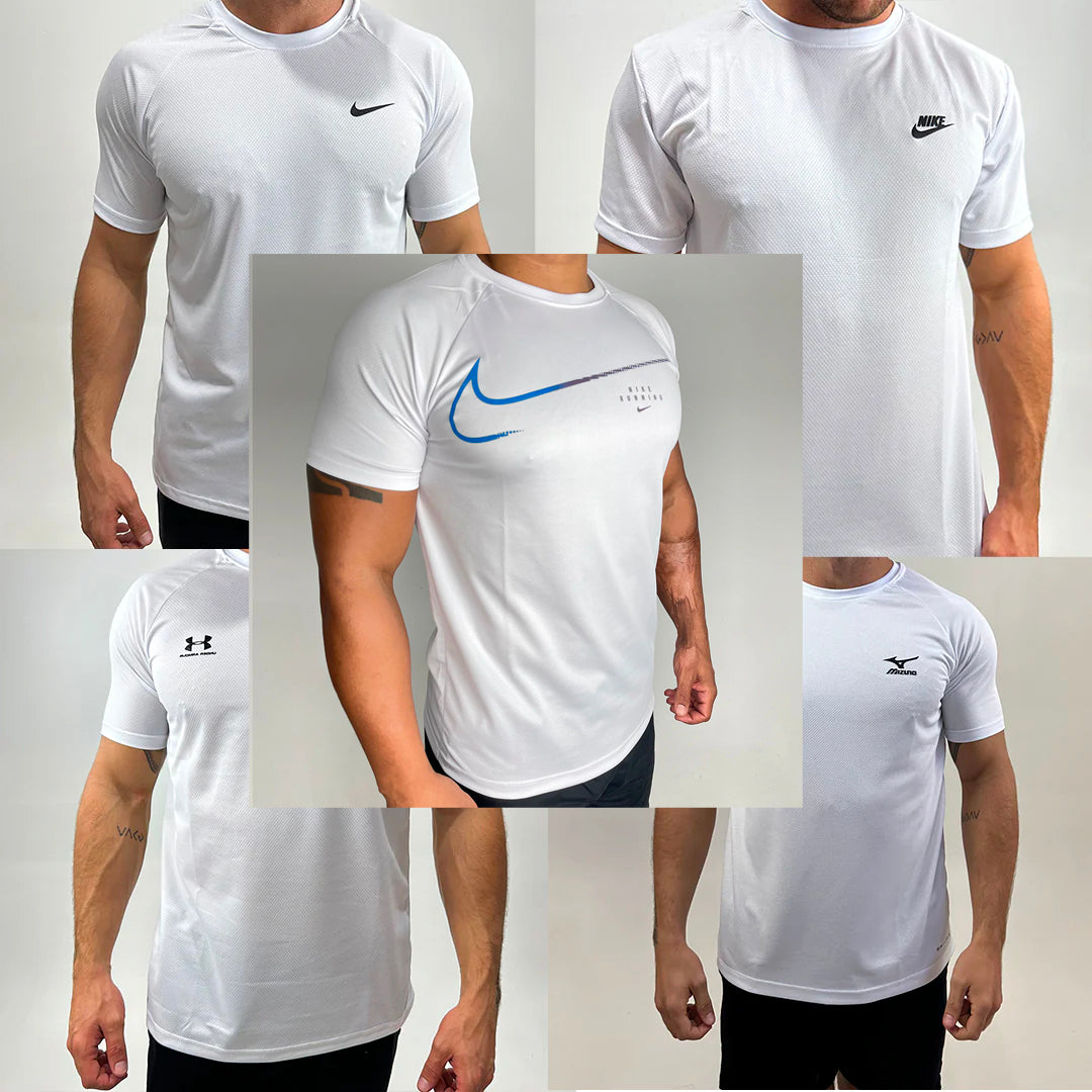 COMPRE 2 E LEVE 3 - Camisetas Dry fit Premium WHITE