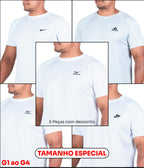(G1 ao G4) Compre 3 e Leve 5 -  KIT ALL WHITE DRY FIT Basic
