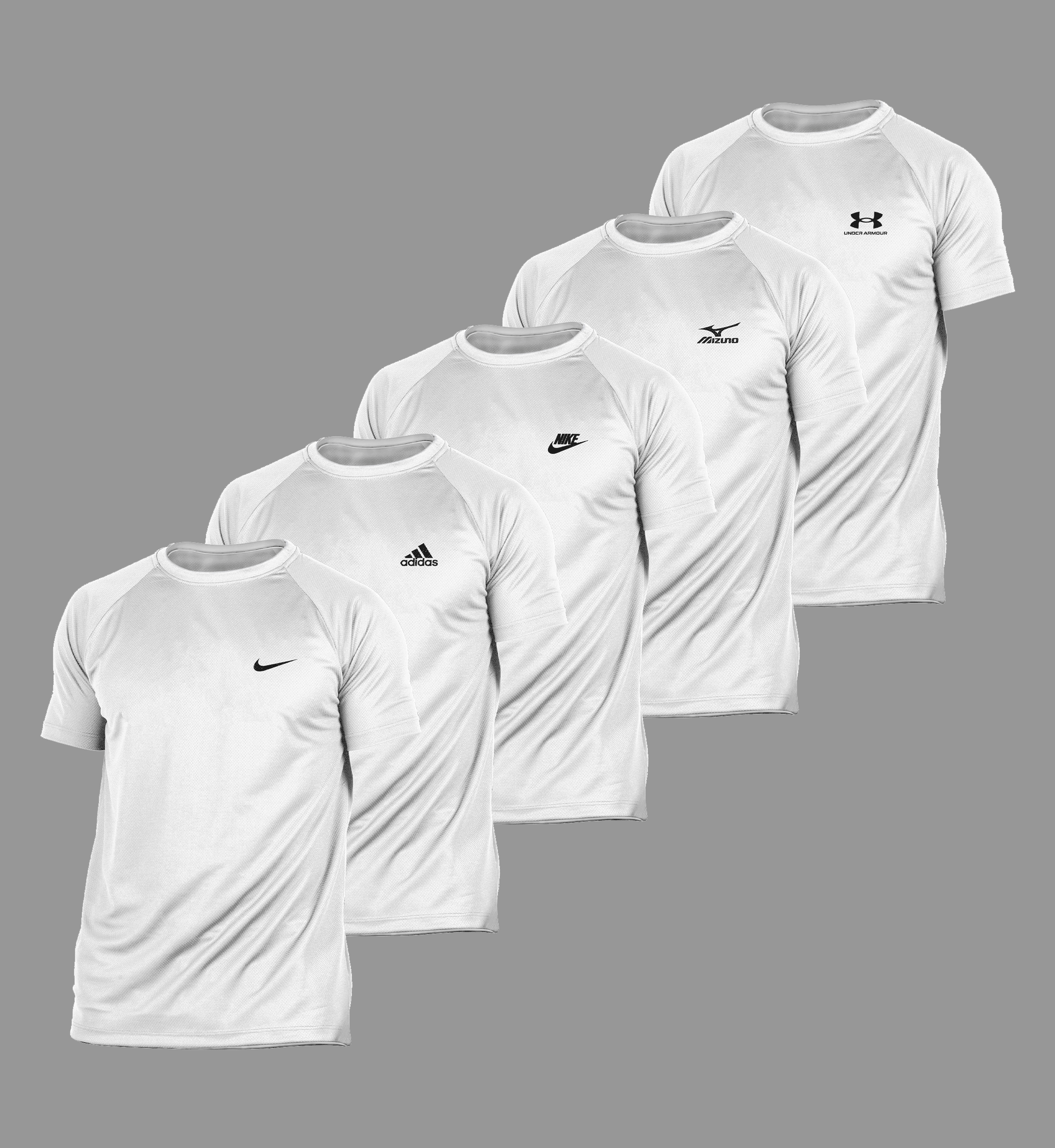 Compre 3 e Leve 5 - Kit ALL White DRY FIT Basic