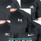 Compre 3 e Leve 5 - Kit ALL Black  Dry FIT Basic