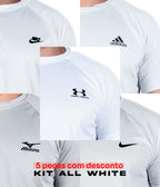Compre 3 e Leve 5 - Kit ALL White DRY FIT Basic