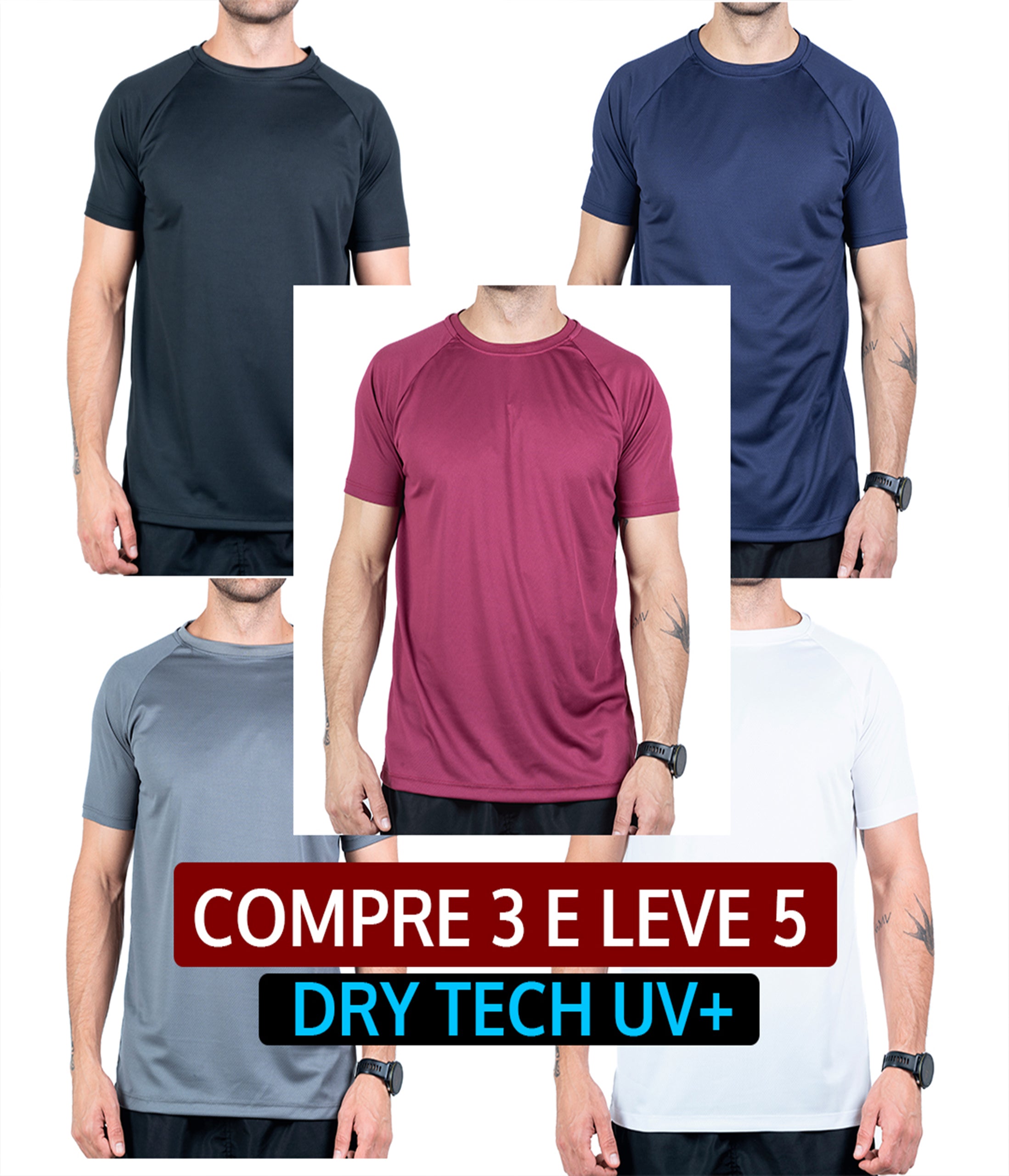 Compre 3 e Leve 5 - Kit  Dry TECH UV+